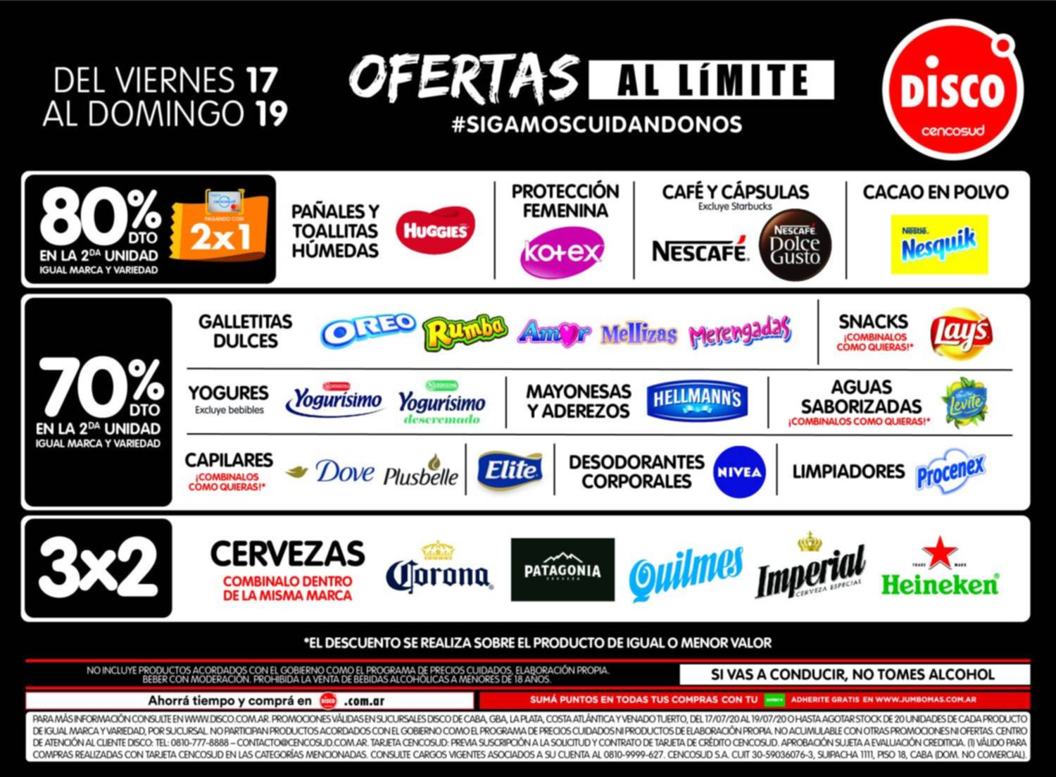 Ofertas al límite del viernes 17 al domingo 19