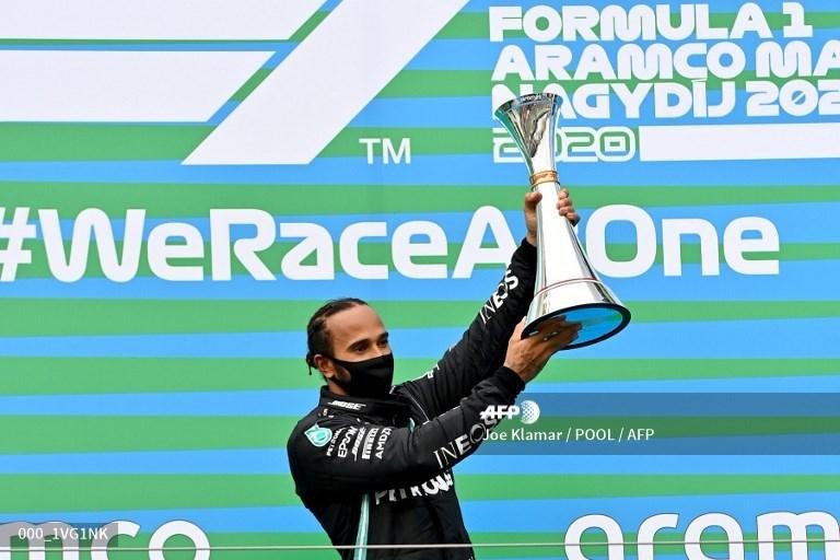 Hamilton cerró un enorme fin de semana: ganó en Hungría, igualó a Schumacher y es líder