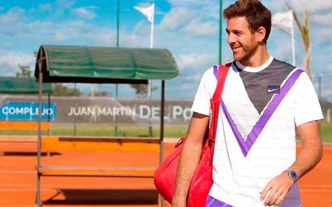 Del Potro volvió a jugar al tenis y dio por primera vez señales firmes de su regreso