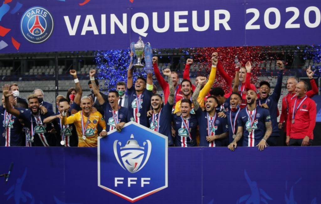 PSG obtuvo la Copa de Francia gracias a un gol de Neymar y Di María cosechó su título 25