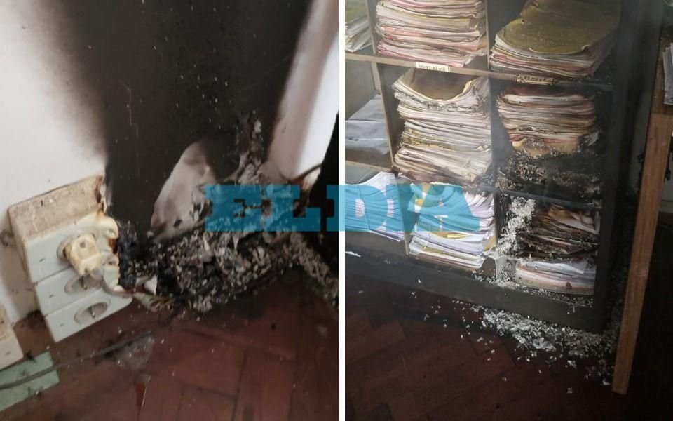 Principio de incendio en Tribunales de La Plata: se quemaron expedientes