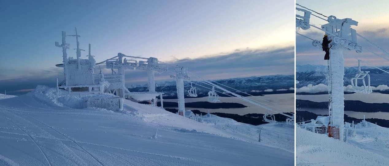 El Cerro Catedral, repleto de nieve y habilitado sólo para residentes