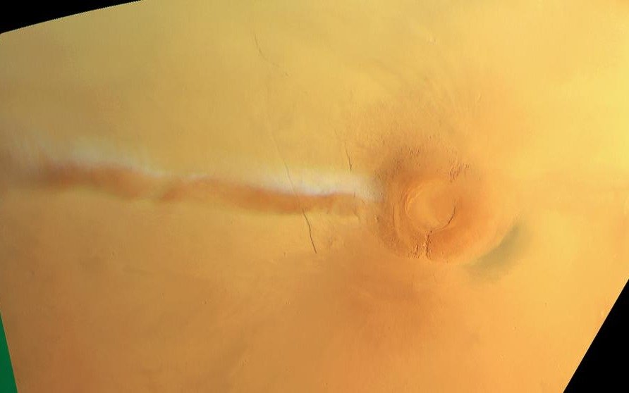 La causa de la extraña nube que apareció en Marte