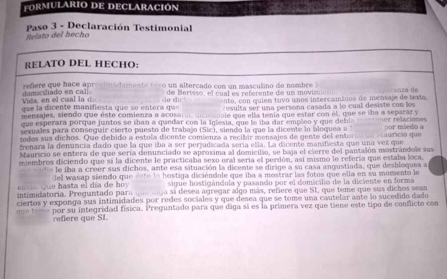 Horror en Berisso: denunció que un pastor le propuso "perdonarla" a cambio de sexo oral