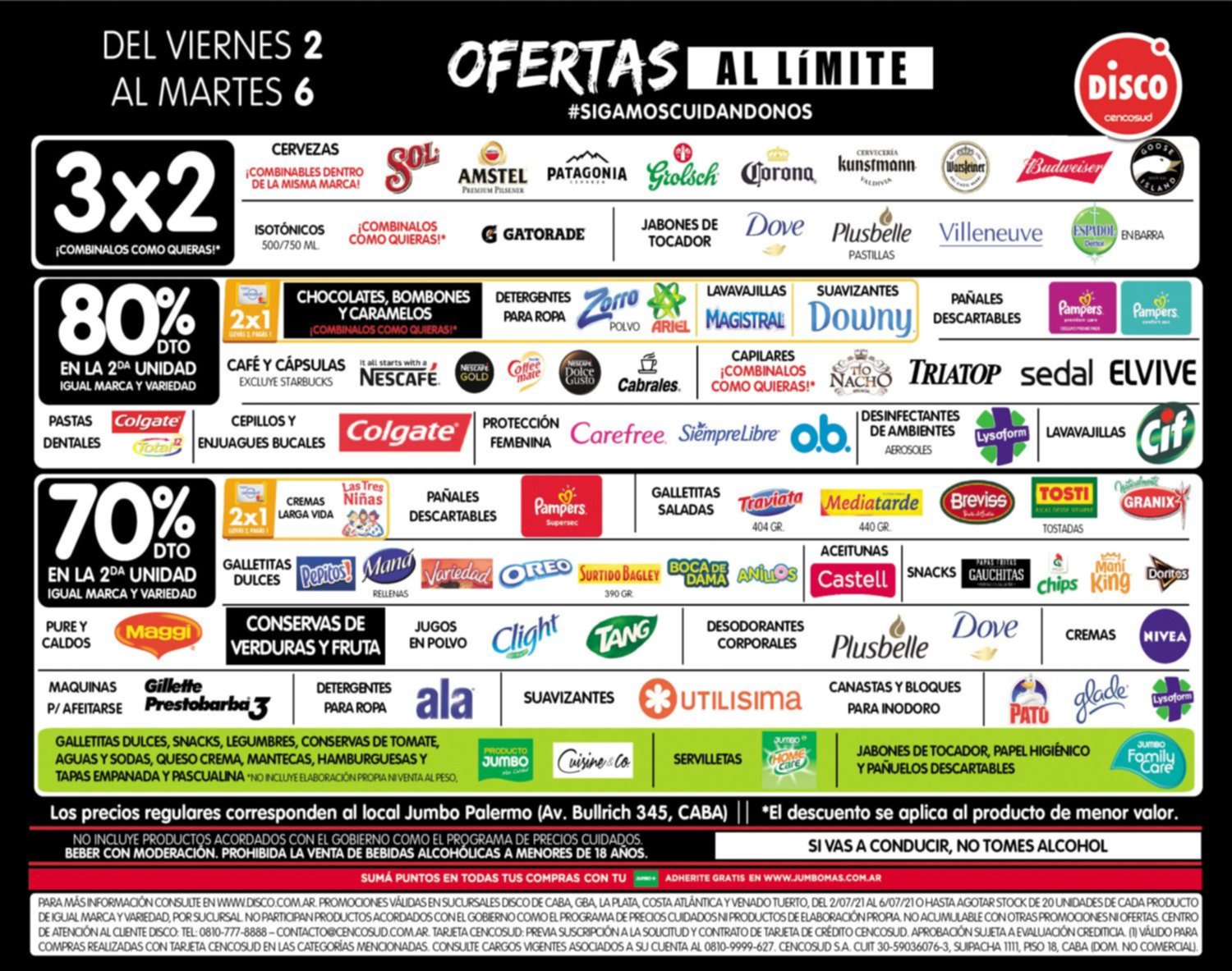Ofertas al límite del viernes 2 al martes 6