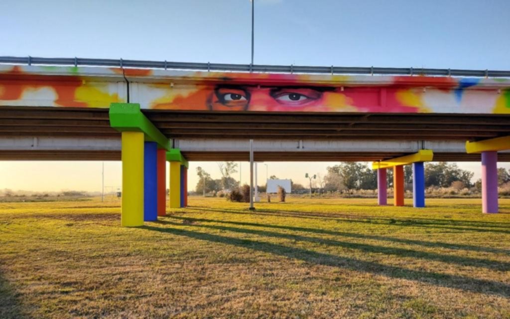 El mural bonaerense más grande para homenajear a los héroes de la pandemia