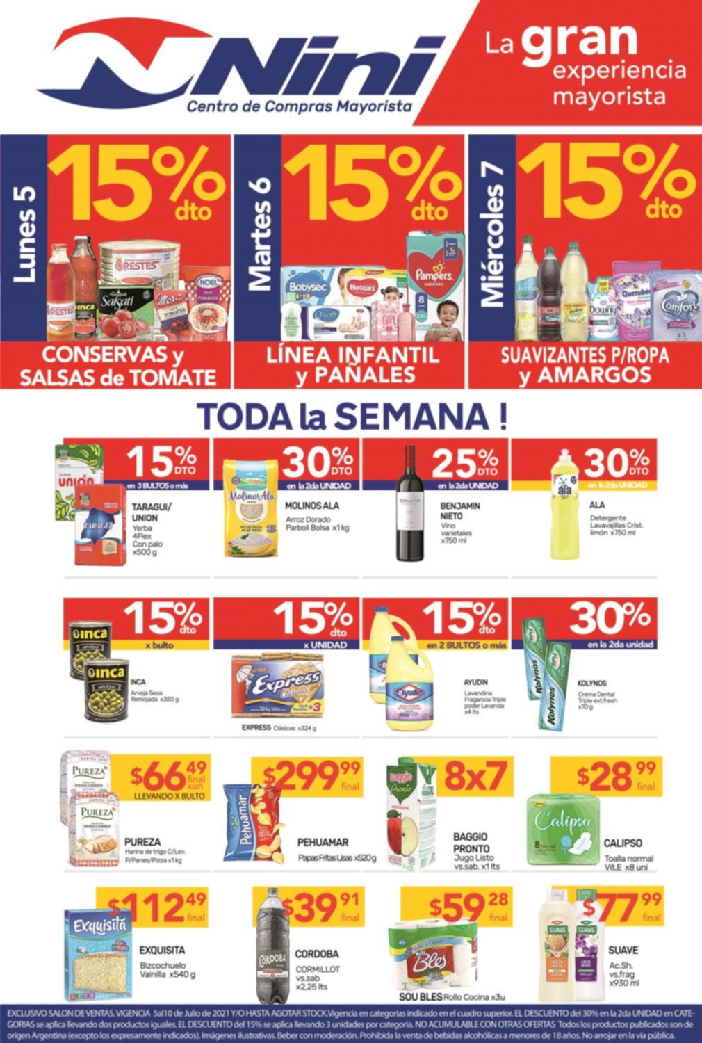 Aprovechá a comprar al mejor precio mayorista y con 15% de descuento