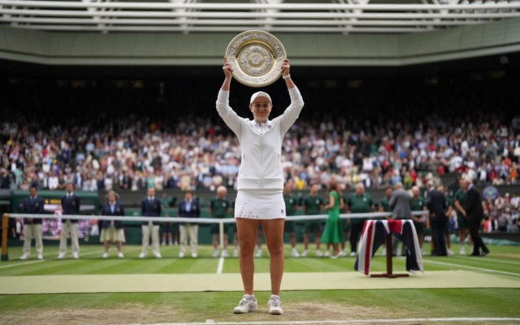 La australiana Ashleigh Barty se consagró campeona de Wimbledon