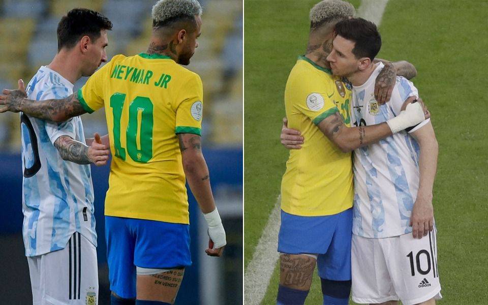 Amigos son los amigos: el cálido saludo y las palabras entre Messi y Neymar