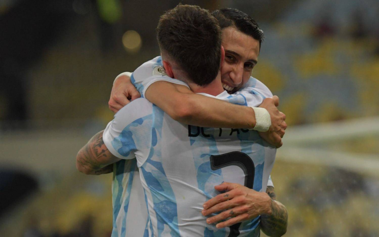 El talento de Di María y la entrega de De Paul: las figuras de Argentina del Maracanazo