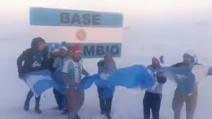 Festejaron el título argentino hasta en la Base Marambio