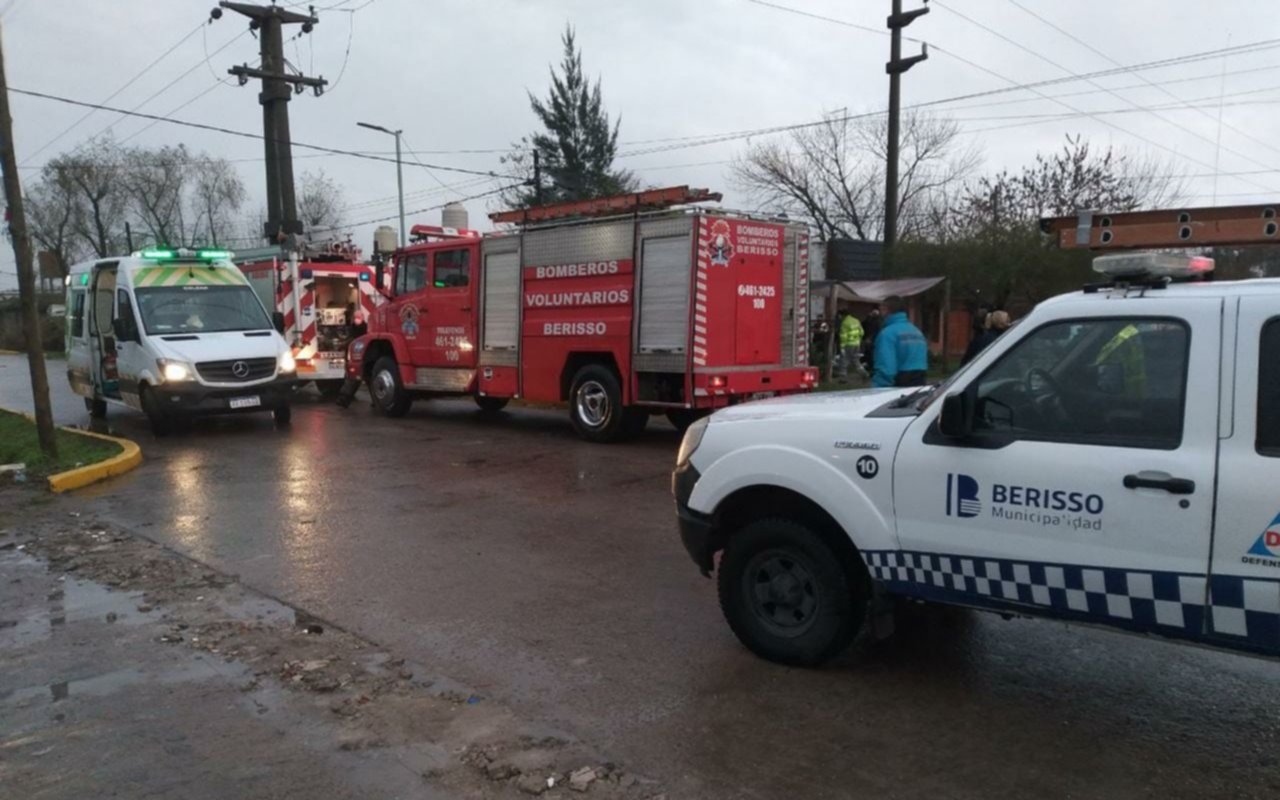 Horror en Berisso: murió carbonizada una nena de un año en un incendio