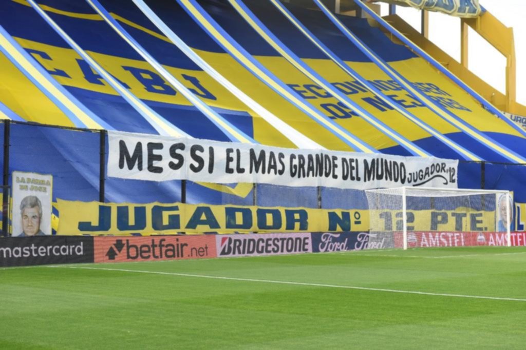 Homenaje para Lionel Messi en la Bombonera
