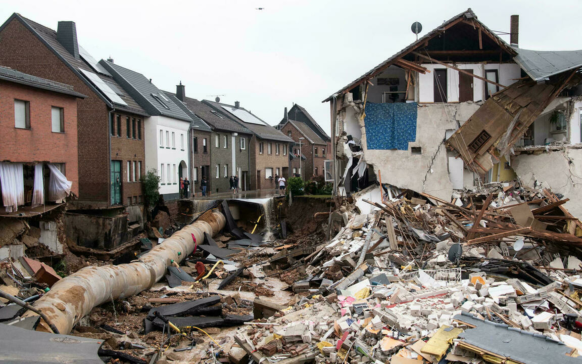 Las impactantes fotos del temporal en el oeste de Europa: al menos 165 muertos