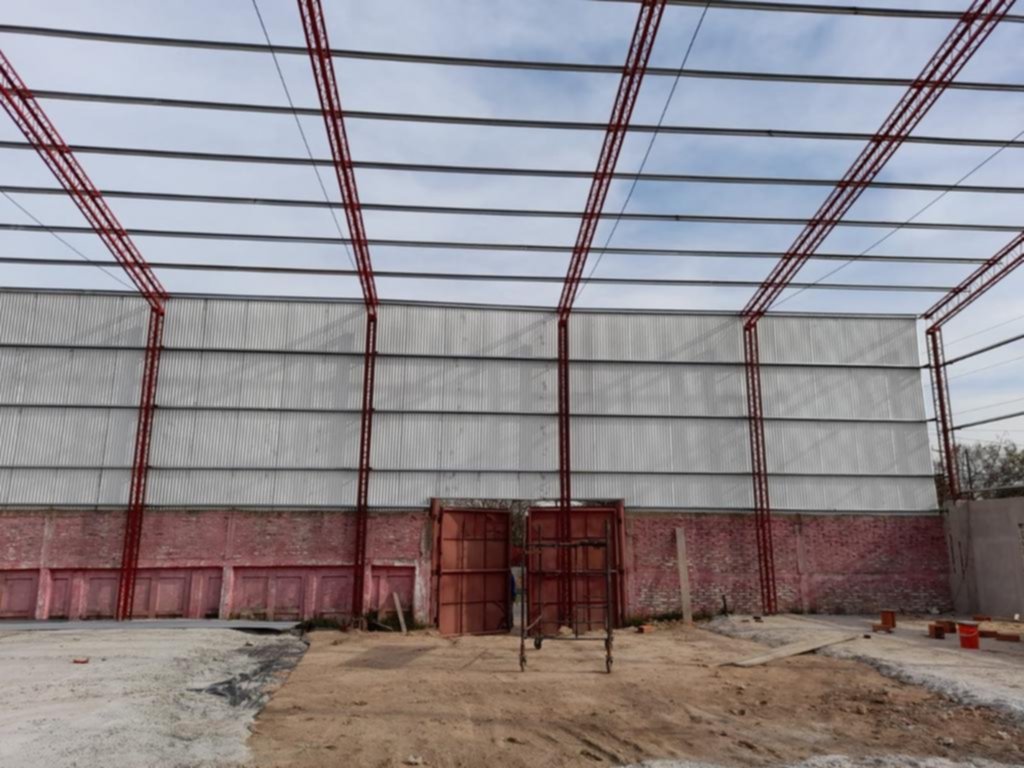 Se completó otra etapa de la obra del “Poli” de Cambaceres