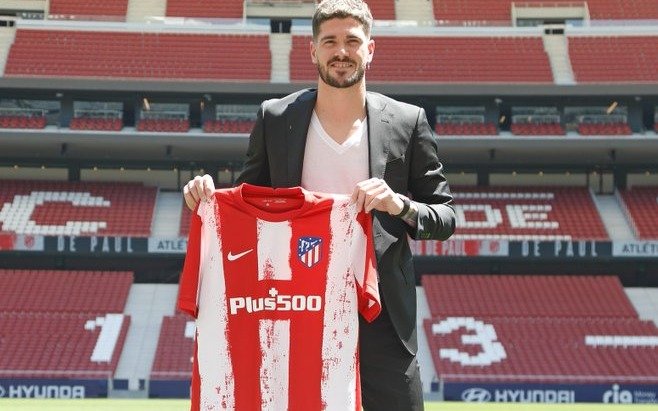 "Atlético Madrid es un club gigante y voy a aprender mucho con Simeone", dijo Rodrigo De Paul