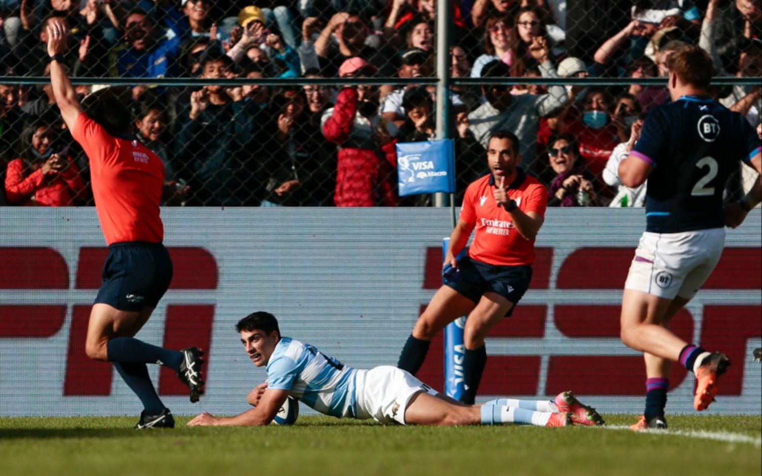 Los Pumas saltaron al séptimo puesto del ranking mundial tras el triunfo ante Escocia