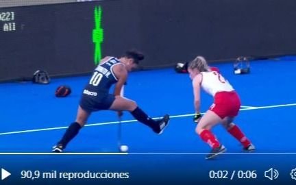 Messi, Maradona y la platense Majo Granatto: a pura fantasía, sentó de rodillas a una rival y se volvió viral