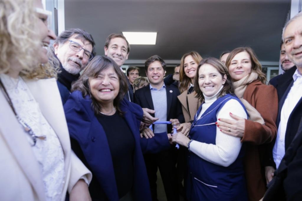 Kicillof y Garro, en una inauguración escolar