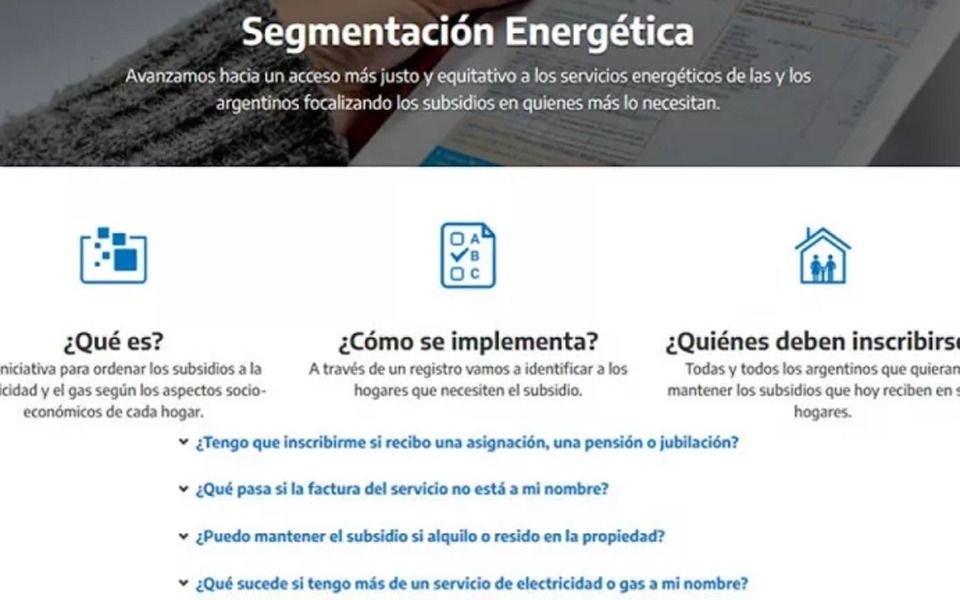 Subsidios de luz y gas: quiénes no deben realizar el formulario