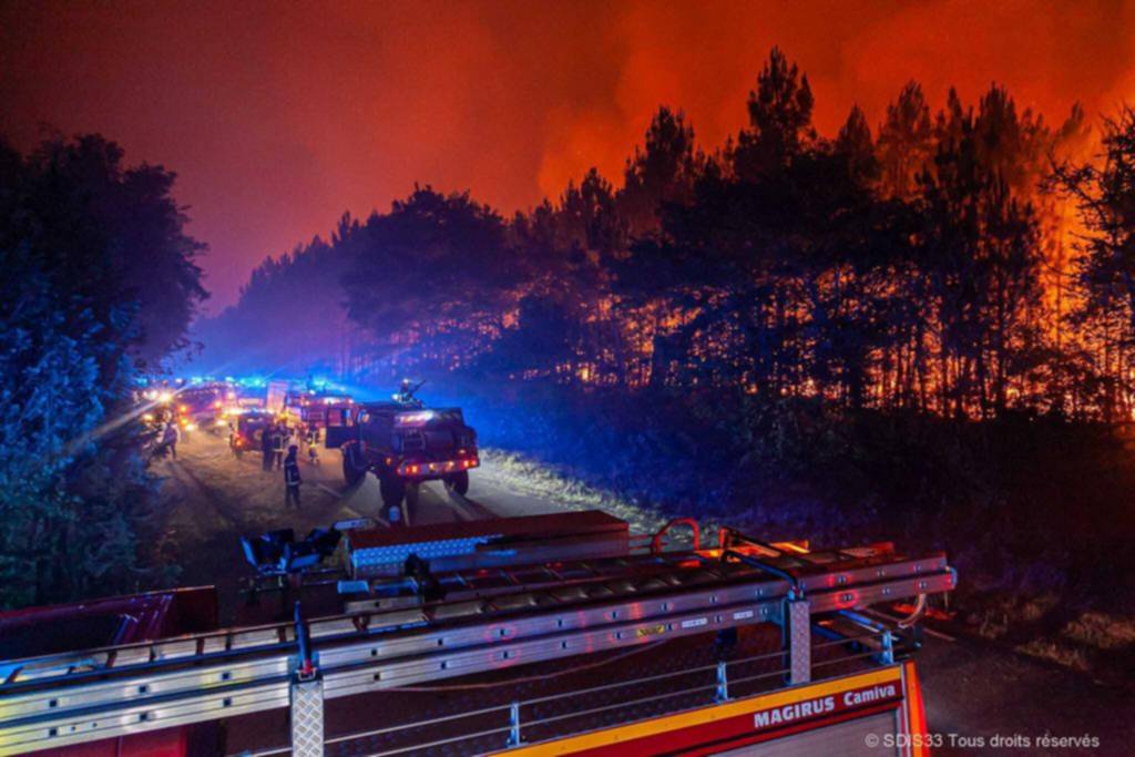 Francia, España y otros países europeos luchan contra el fuego arrasador