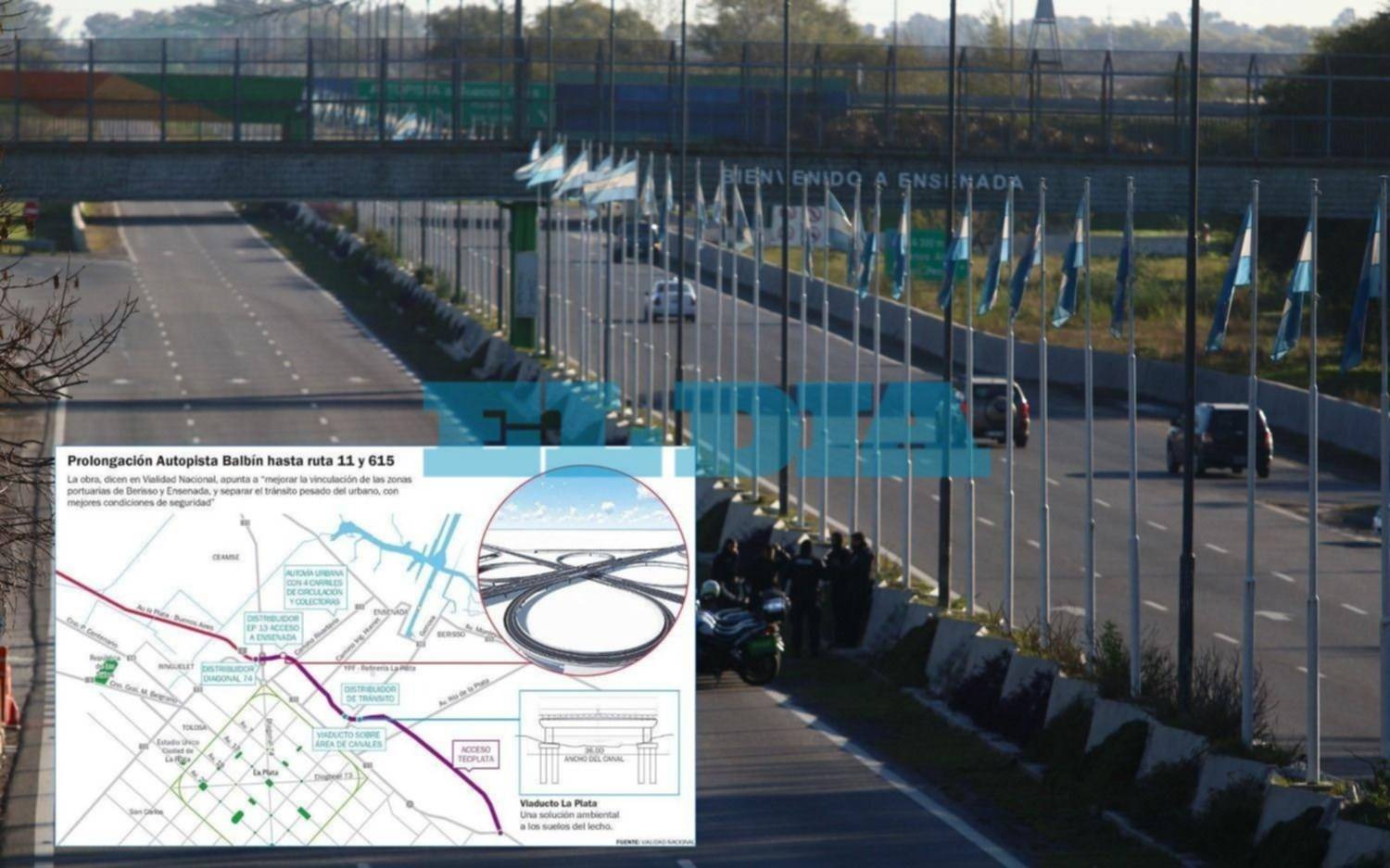 Así será la obra que extenderá la Autopista La Plata - Buenos Aires conectando con el Puerto La Plata