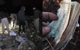 Las Parejas, tras el hallazgo de miles de dólares en un basural: "Hasta ahora nadie ha reclamado nada"