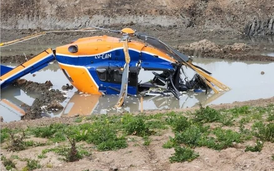 Se cayó un helicóptero en Tigre y sus cinco tripulantes resultaron heridos