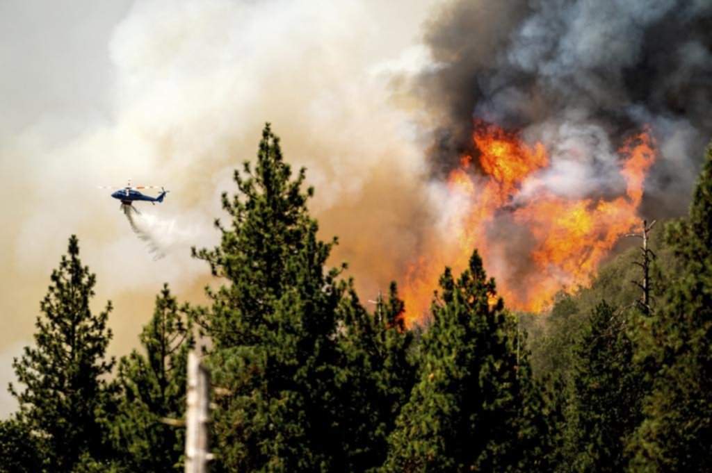 Incendio forestal sin freno en un conocido parque nacional de California