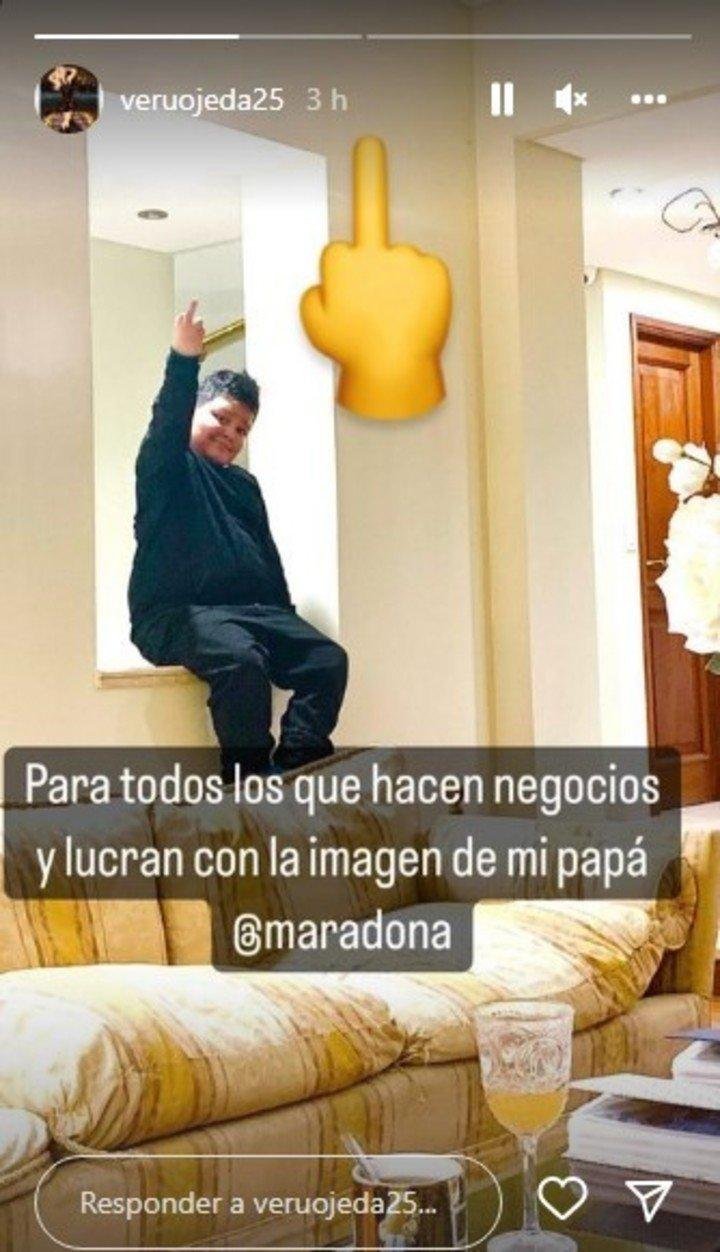 El “fuck you” de Dieguito Fernando a los que lucran con Diego