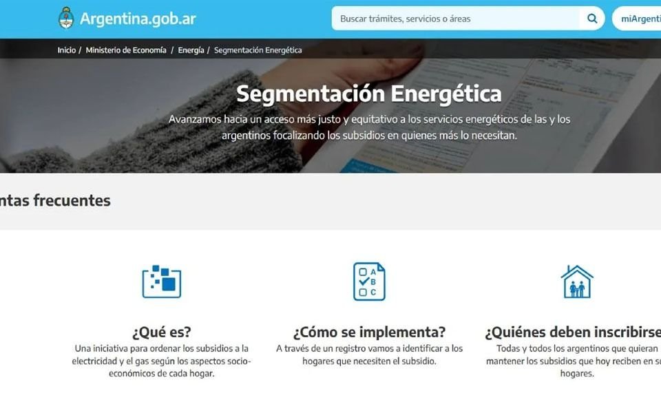 Prorrogan el plazo de inscripción a los subsidios para tarifas de luz y gas