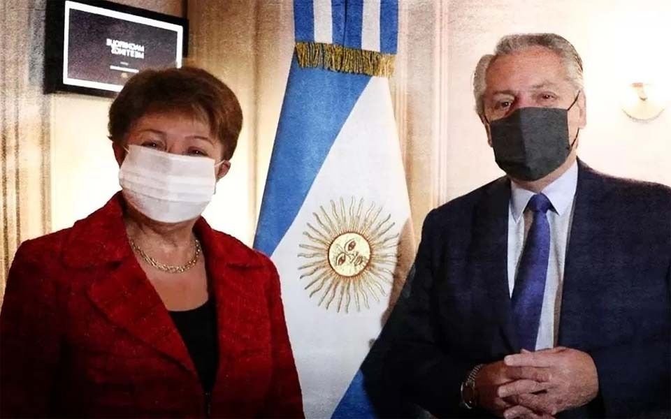 El FMI negó que Alberto Fernández haya hablado con Kristalina Georgieva