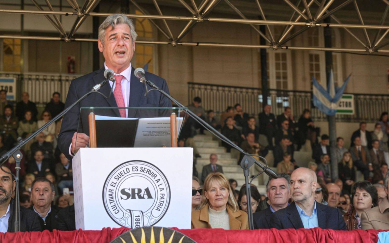 Fuerte respuesta al Gobierno en el acto de la Sociedad Rural: "Nos trataron de especuladores"