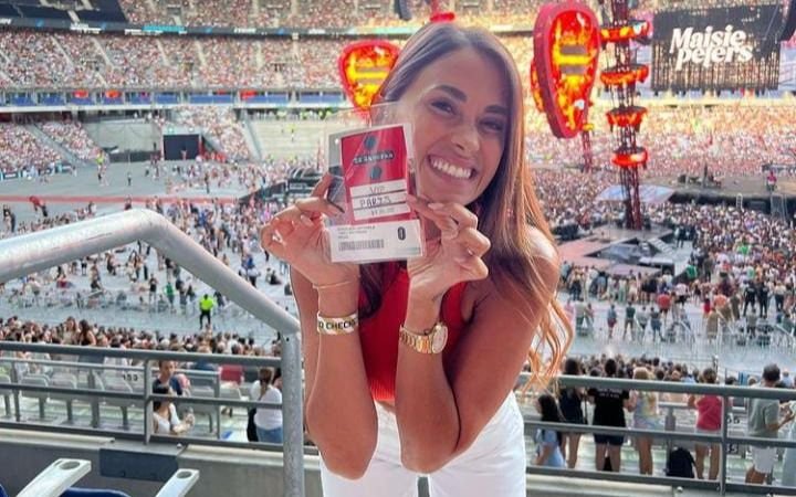 Antonela Roccuzzo cumplió su sueño: conoció a Ed Sheeran y deslumbró a todos
