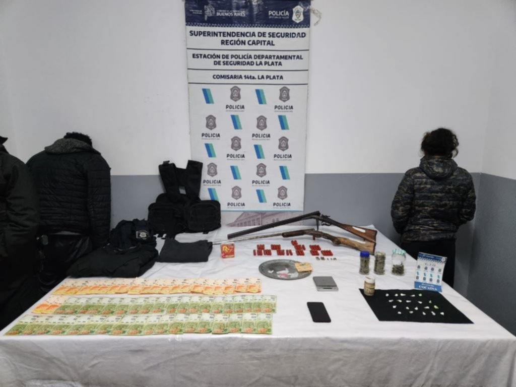 Operativo con armas y droga en El Retiro