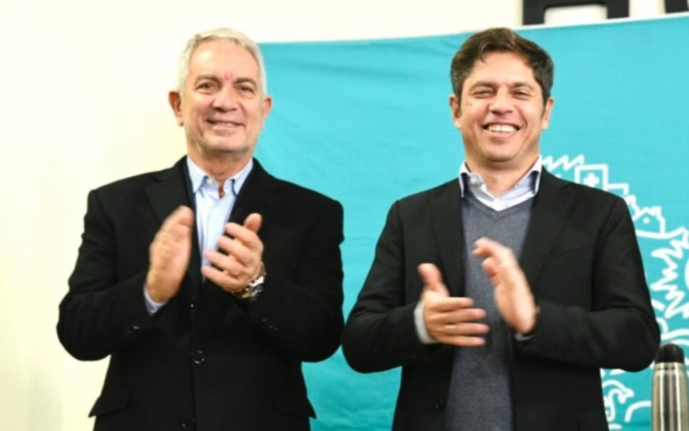 Presentación de la lista de UxP que postula a Alak como precandidato, con Kicillof