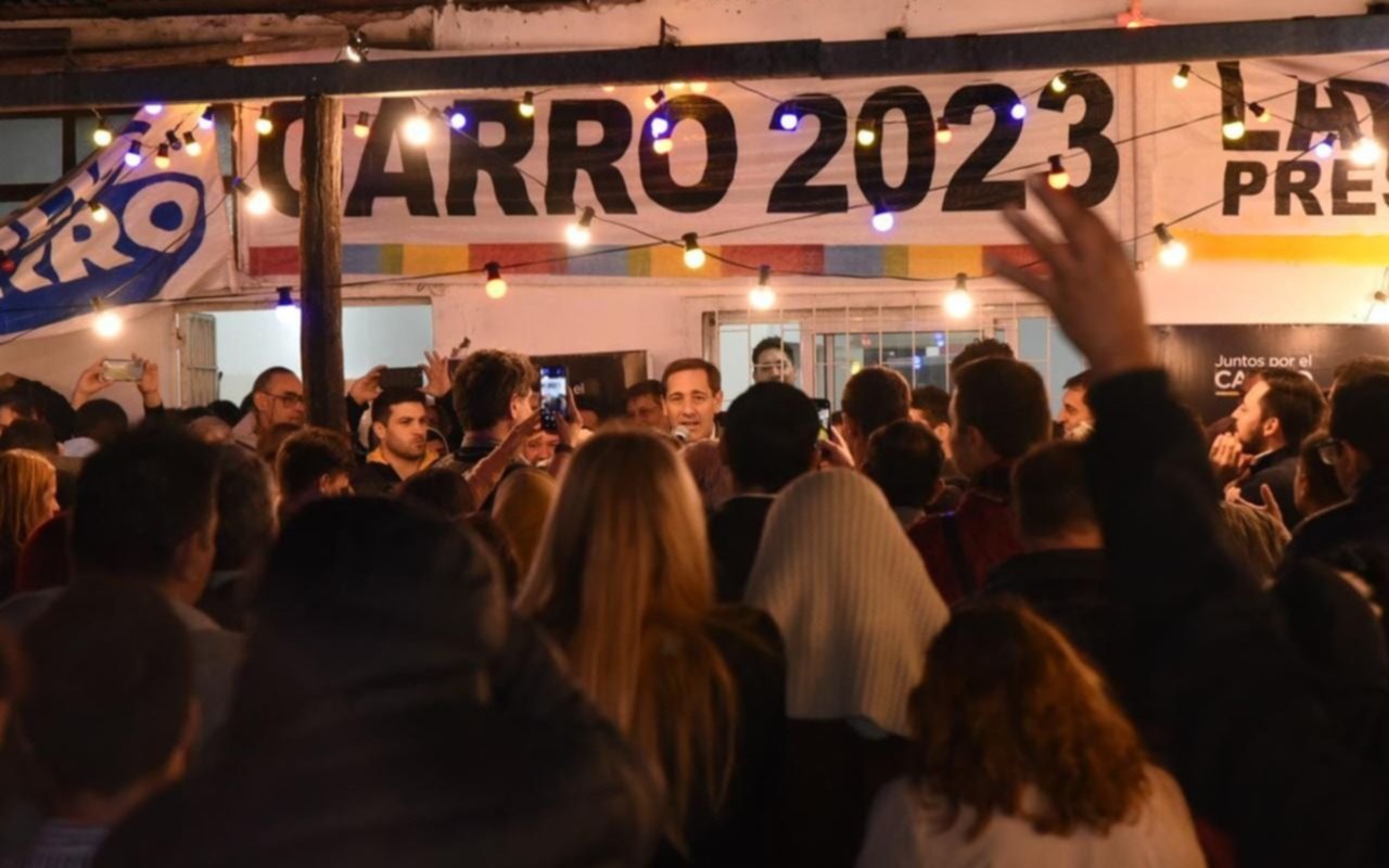 Julio Garro en campaña: inauguró un local de Juntos por el Cambio en Melchor Romero