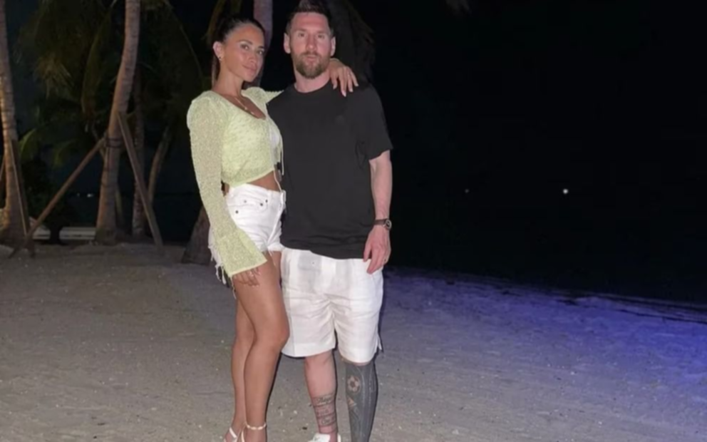 Antonela Roccuzzo mostró las primeras imágenes de Lionel Messi en vacaciones