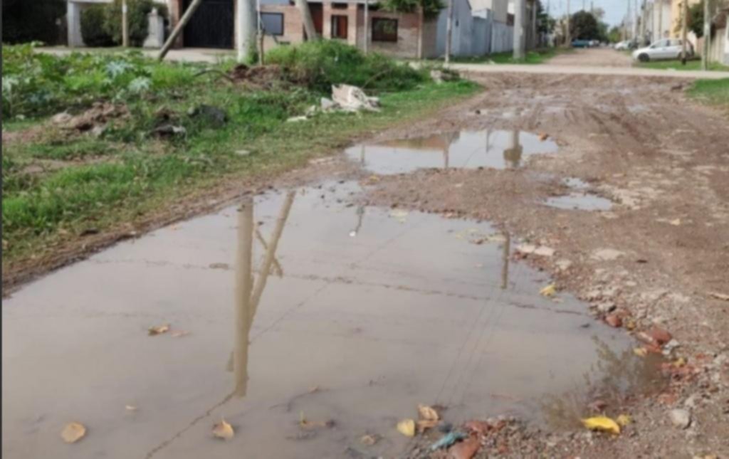 Reclamos por una calle intransitable en Berisso
