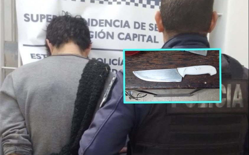 Berisso: amenazó a su hermana con un cuchillo de carnicero y terminó detenido