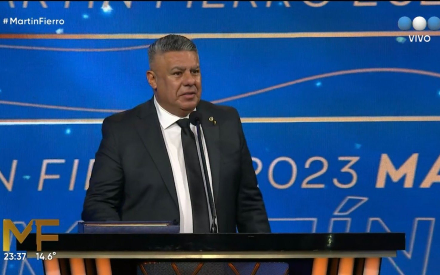 Martín FIerro 2023: un momento Mundial con el homenaje a la Selección y la presencia de "Chiqui Tapia"