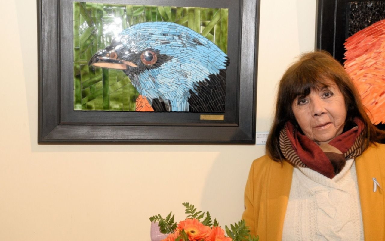 La mosaiquista platense Graciela González Ribot lleva su arte al Palacio Barolo