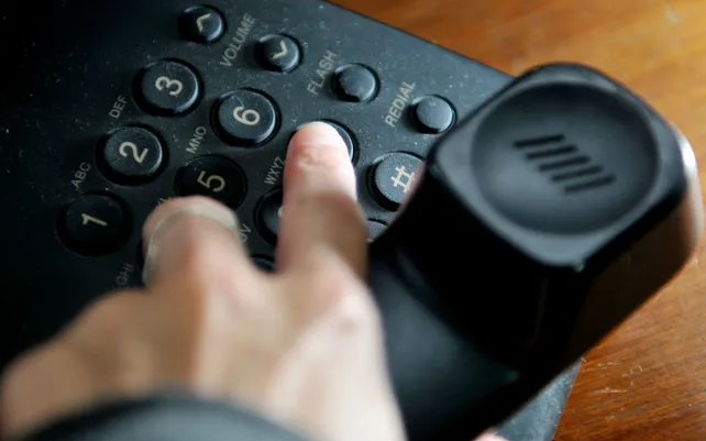 Reclamo por un corte en el teléfono de línea