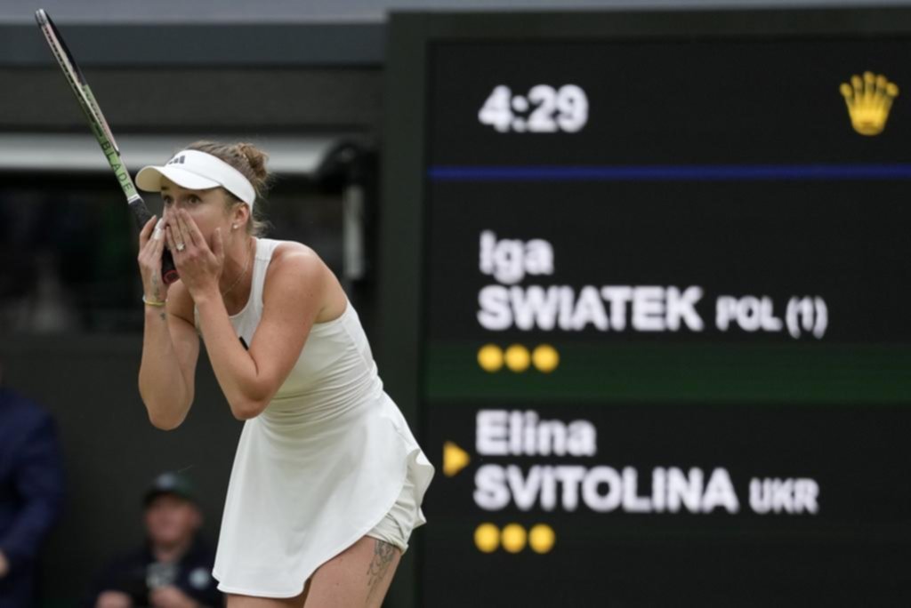 Elina Svitolina, fue mamá hace ocho meses y bajó a la Nº 1 del mundo