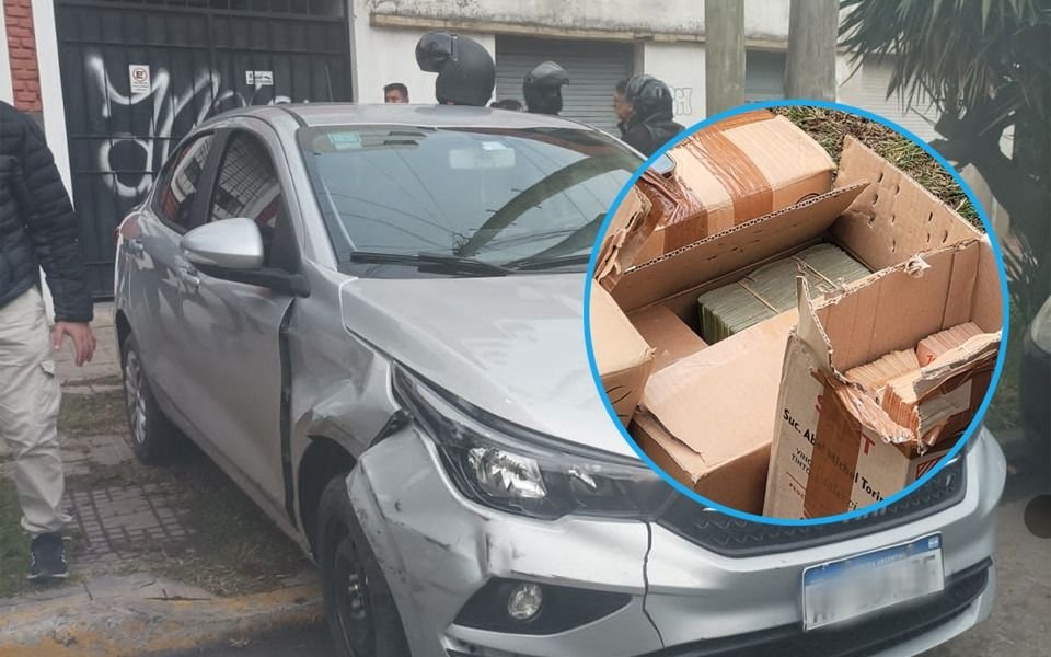 Cajas repletas de billetes en La Plata: que se sabe del auto con 27 millones de pesos