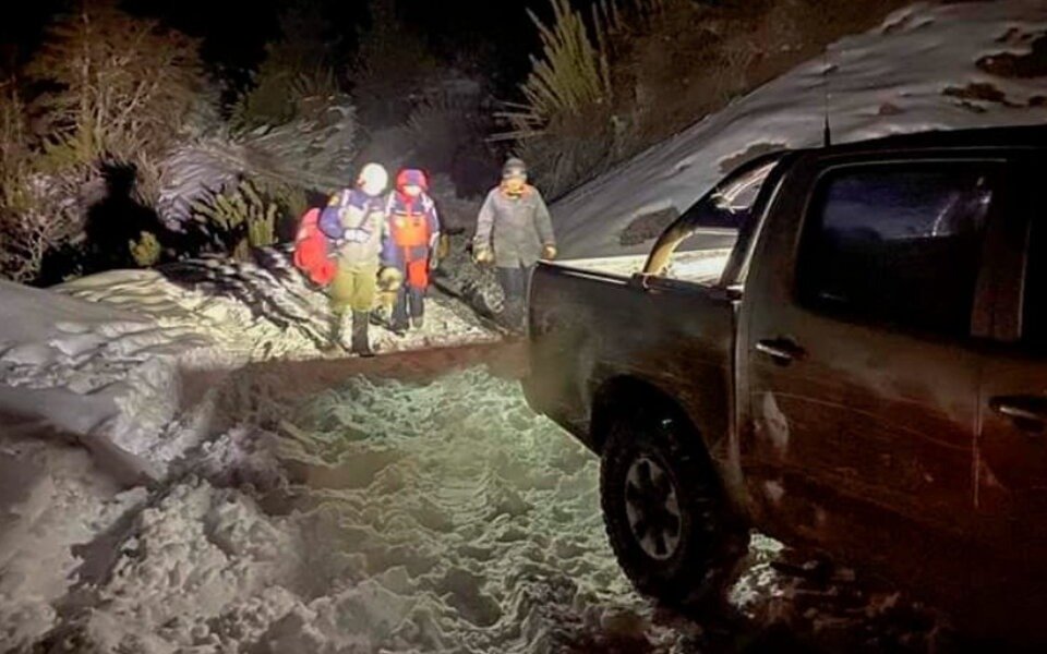 Rescate en el cerro Chapelco: tras siete horas y -6ºC encuentran al hombre intensamente buscado