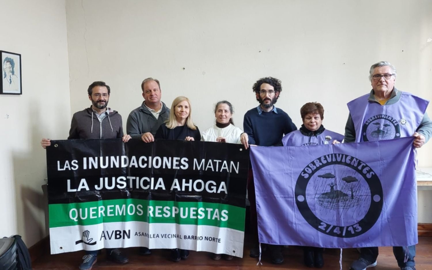 Elecciones 2023: Simonetti con damnificados de la inundación