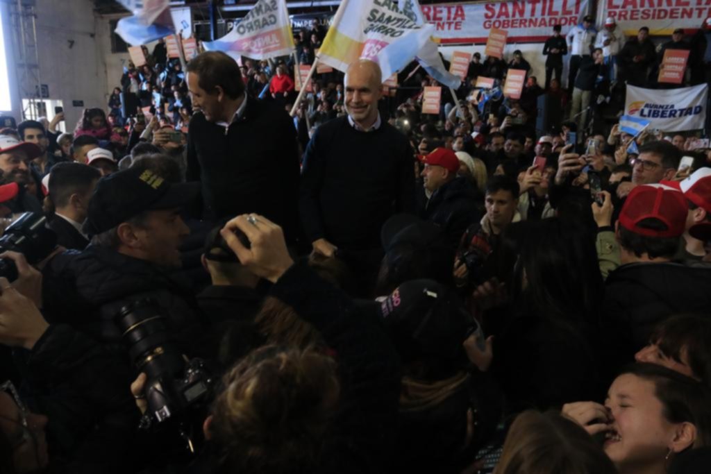 Con eje en la seguridad, Larreta y Santilli pidieron el voto en La Plata