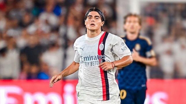 Luka Romero marcó para el Milan