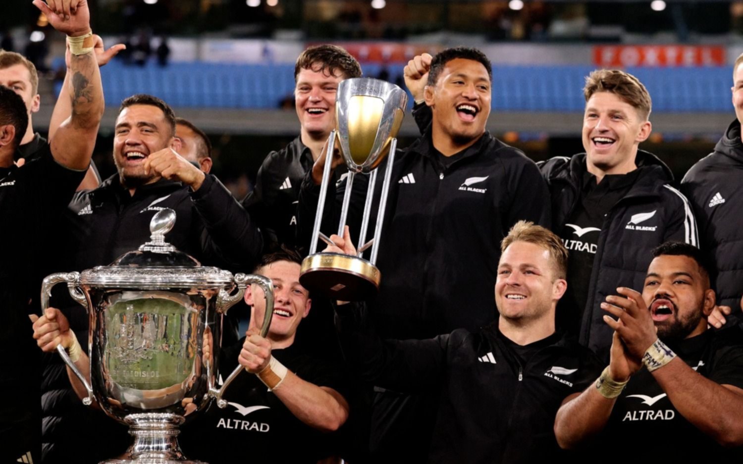 Los All Blacks apabullaron a Australia y se consagraron campeones del Rugby Championship